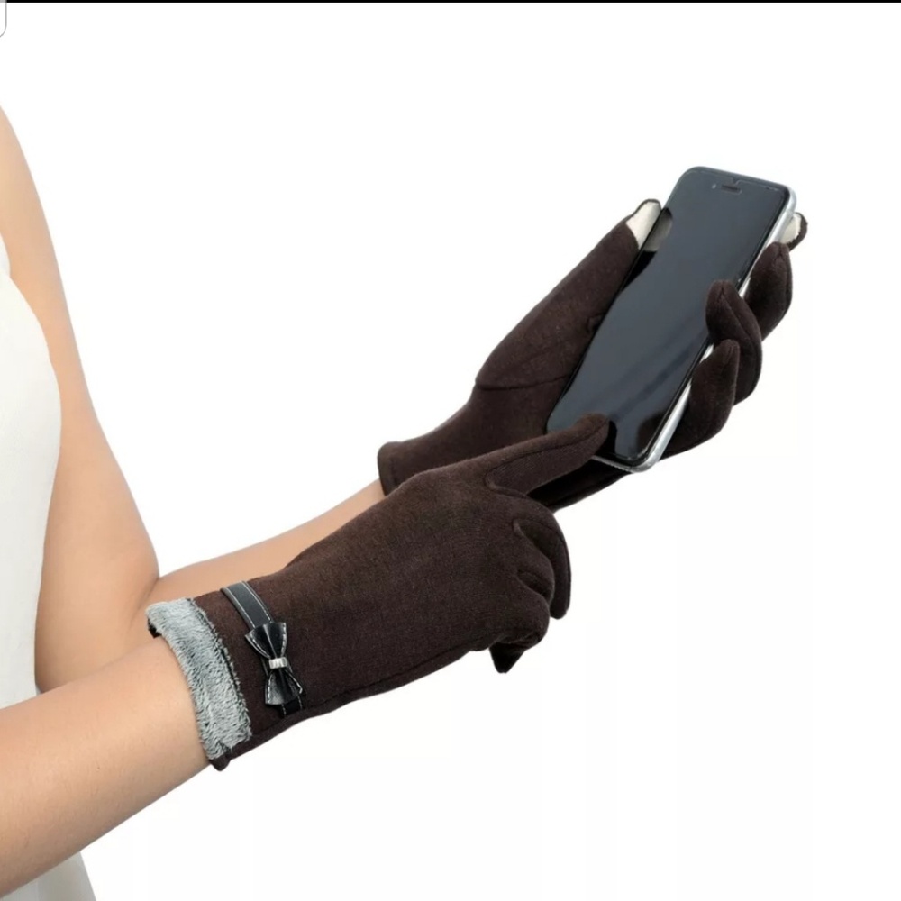 2 Winter Ladies Everyday Gloves Smartphone Touch Screen Stretch